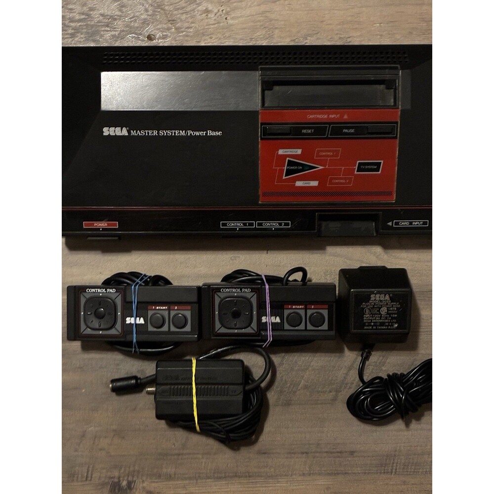 SEGA Master System Console 3000 w/ 2 controllers Tested Working Free Shipping